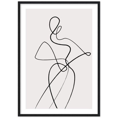 Tableau minimaliste silhouette femme