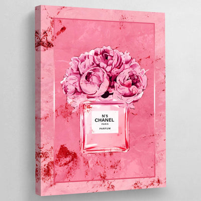 Tableau parfum chanel rose