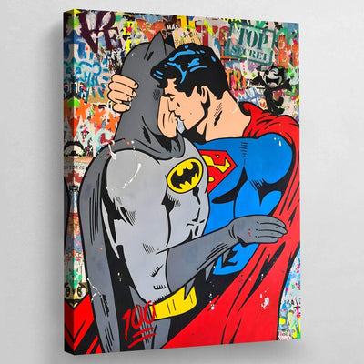 Tableau pop art batman & superman