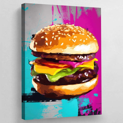 Tableau pop art burger