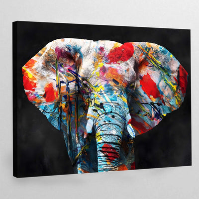 Tableau pop art elephant