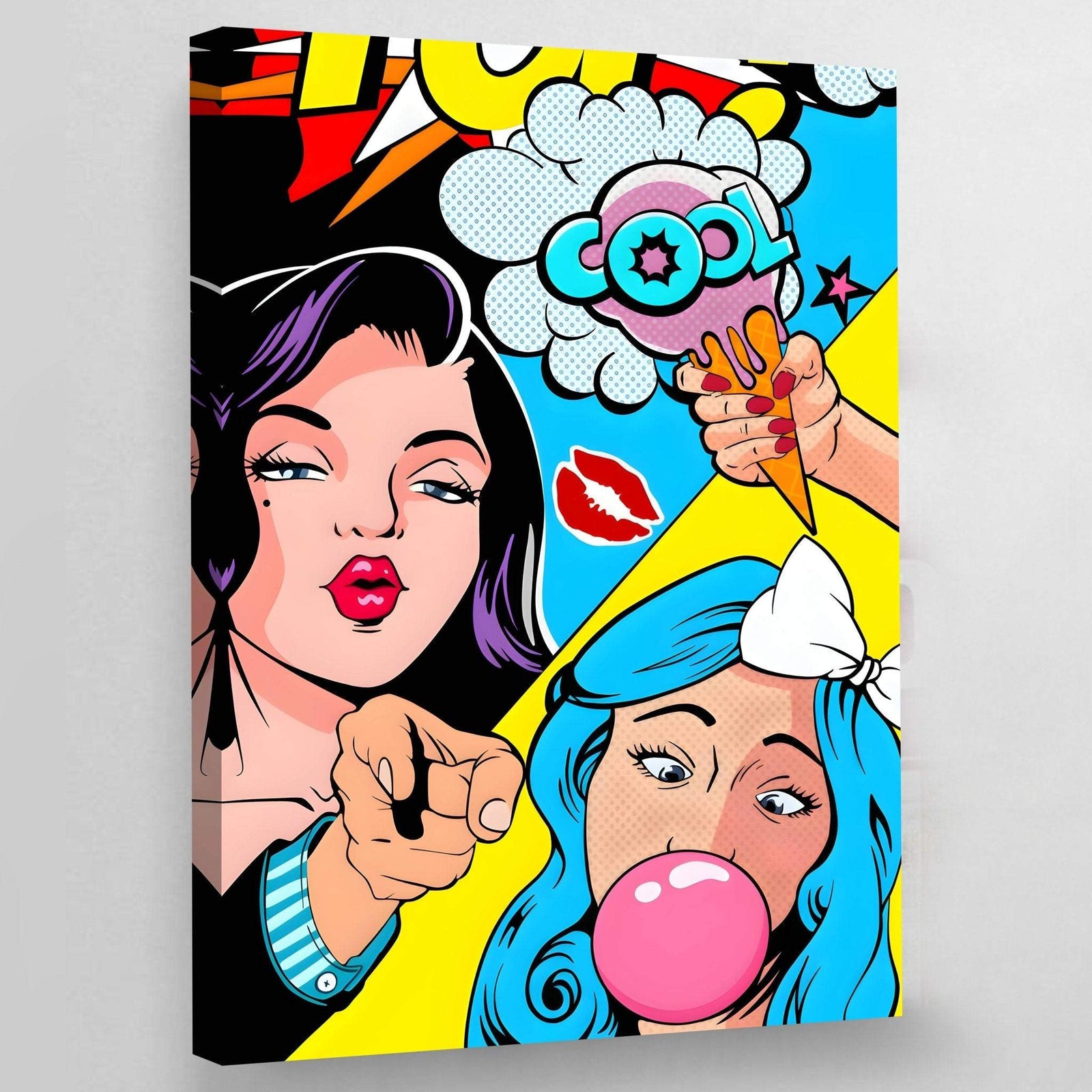 Pop-Art-Malerei Frauen