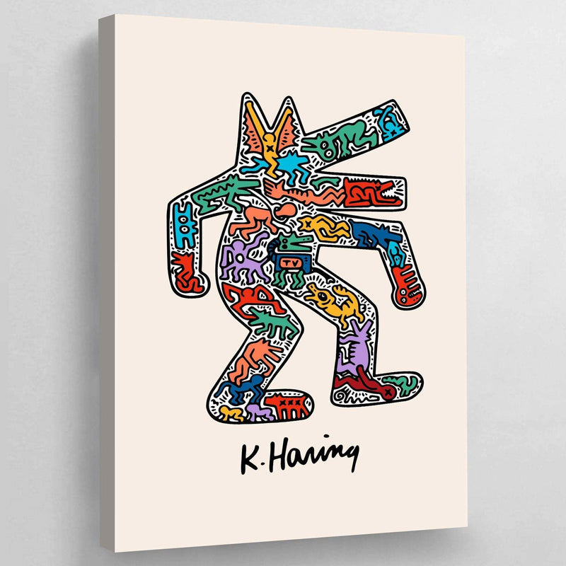 Tableau pop art keith haring dog