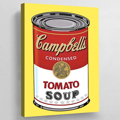 Tableau pop art soupe campbell rouge