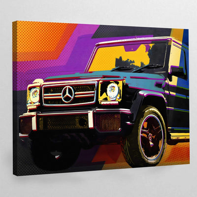 Tableau pop art voiture