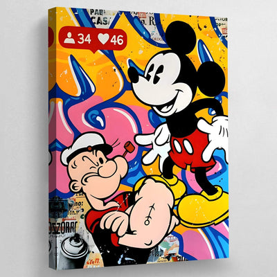 Tableau popeye pop art