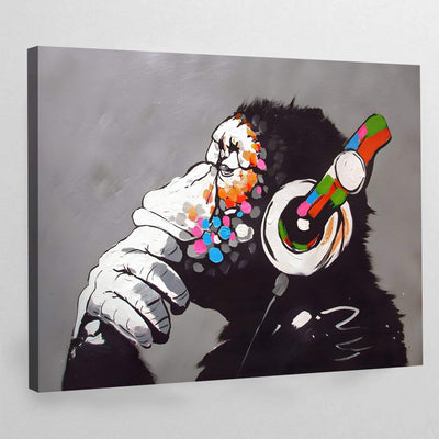 Tableau singe banksy