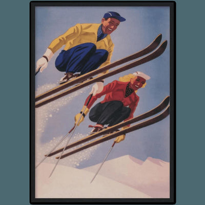 Tableau ski vintage