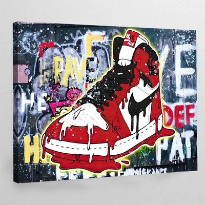 Tableau sneakers street art