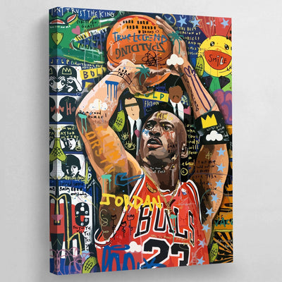 Tableau street art michael jordan