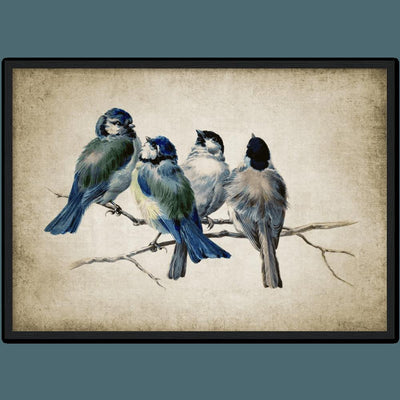 Tableau vintage oiseaux