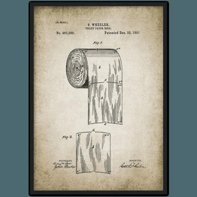 Tableau vintage toilettes