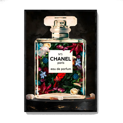 Tableau chanel parfum fleurs