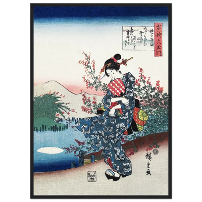 Tableau japonais traditionnel geisha